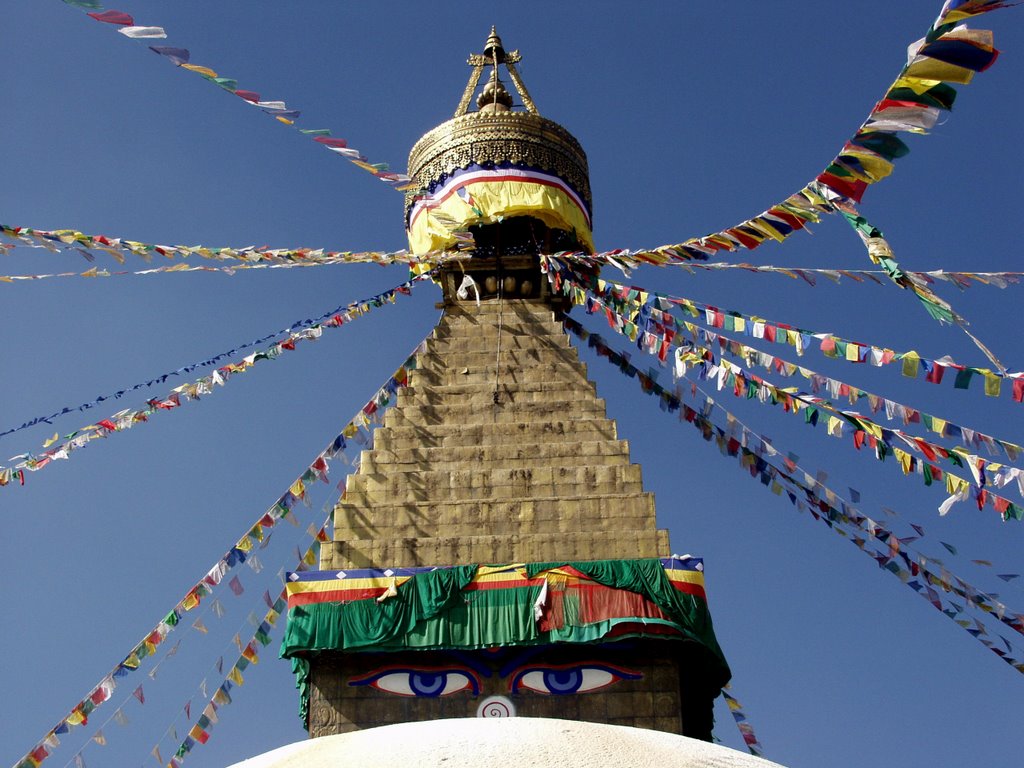 Swayambhunath Stupa, Kathmandu, Nepal. by crazypapa