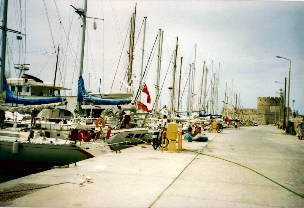 Rhodes, Harbour view by John Mulder