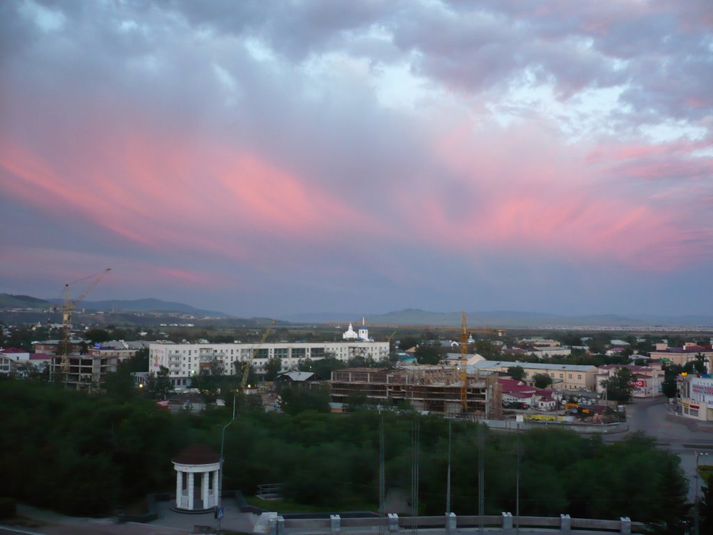 Russia. Buryatia. Sunrise.Ulan-Ude by Alexandra Dugarova