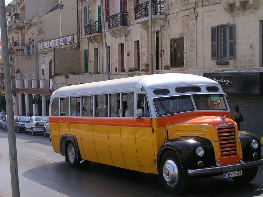 St. Julians - Malta bus at Baluta Bay by Ghjenk