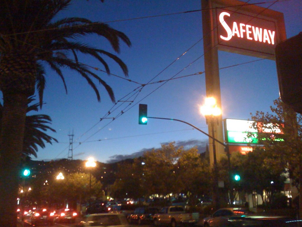 Safeway, Market Street at Night by andyabides