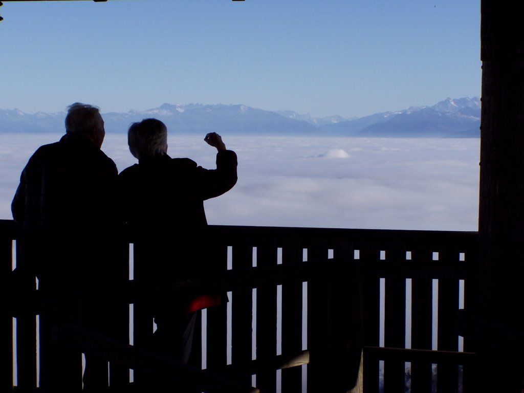 Sea of clouds beneath Albis Hochwacht 1 by matthias.hauser