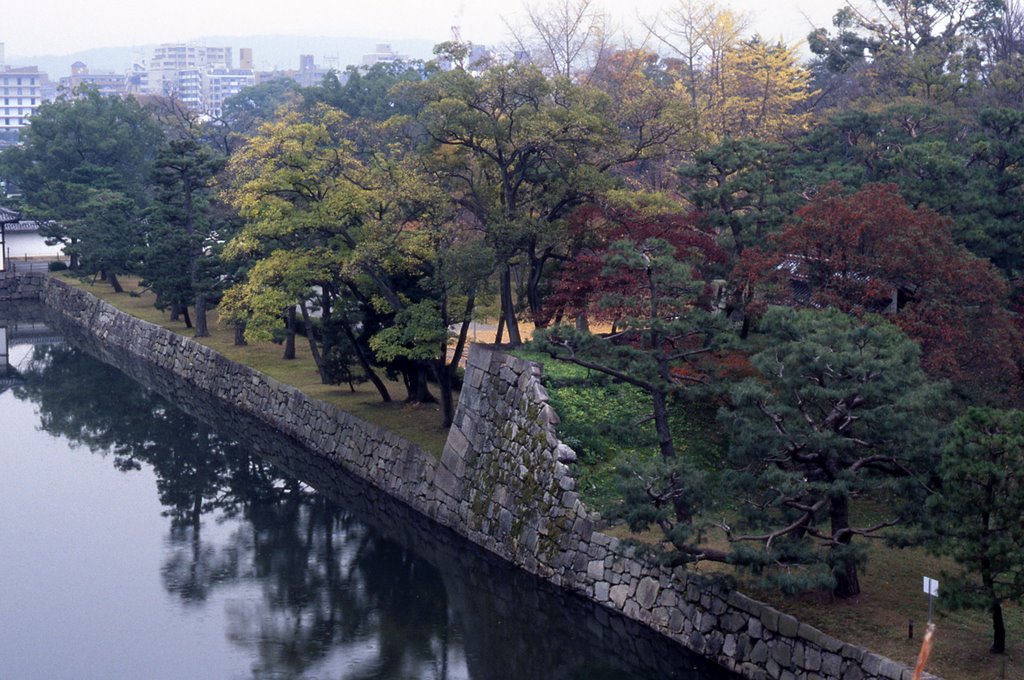 Nijo Castle moat by cbaisan