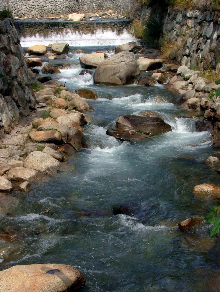 The Ponte di Legno River by Mendoz