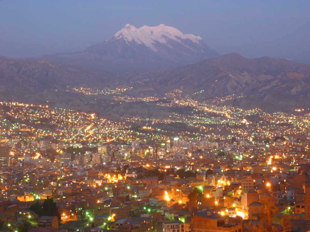 La Paz - Vista general nocturna by wesquerdo