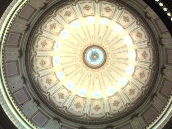 Ceiling Of Sacramento Capitol Building by briantravelman