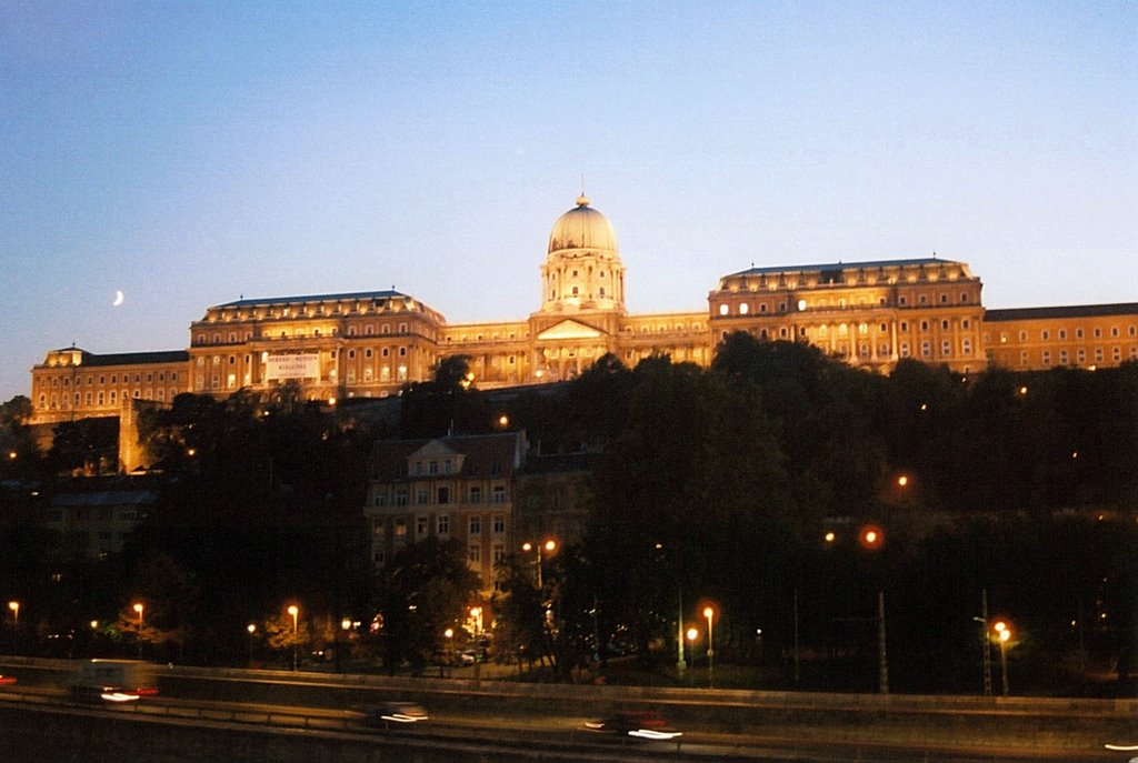 Buda Castle Sunset From Chain Bridge by B.Ferencz