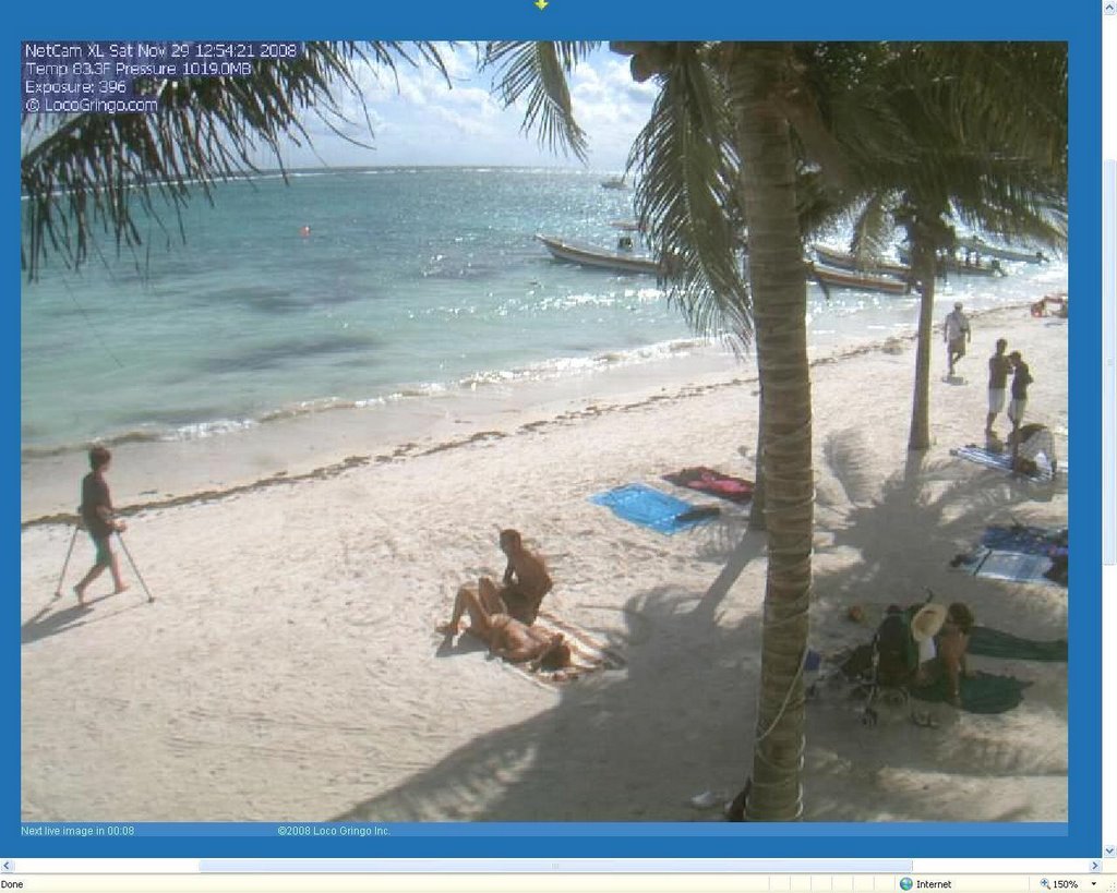 Best Live Webcam - Akumal Beachcam in Mexico by Carlos Almodovar