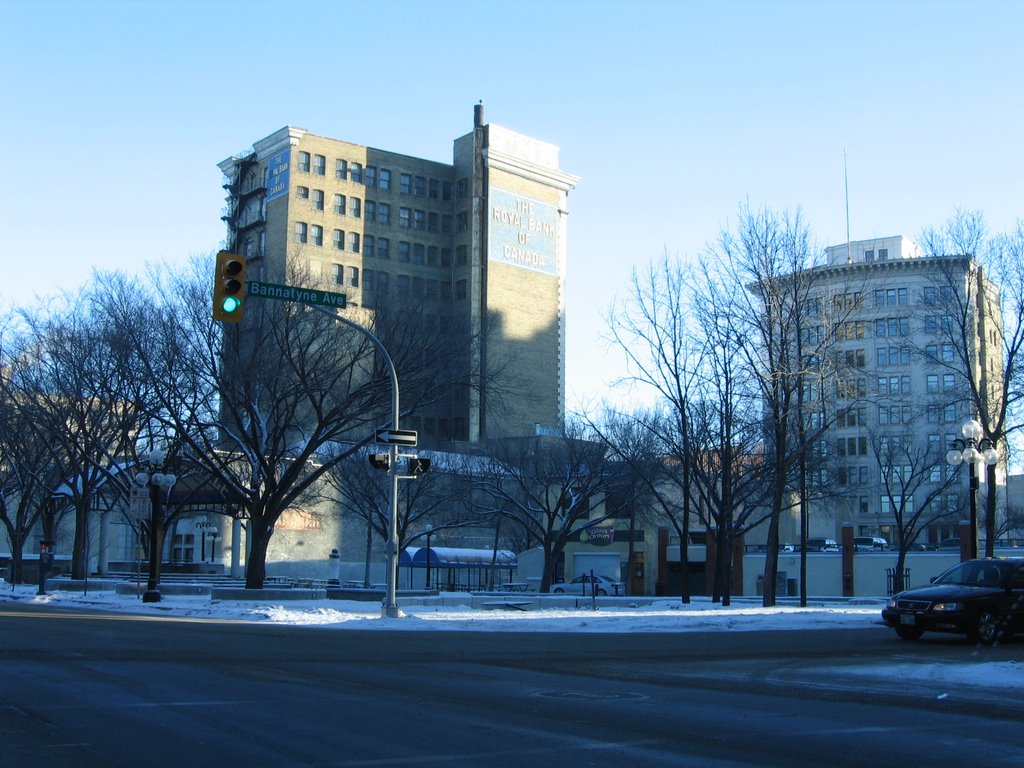 View to Old Market Square in winter by gusbaxter