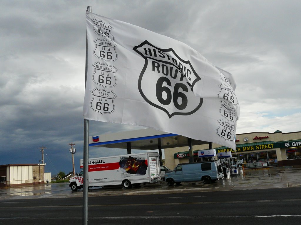 Stormy Route 66 by Rafel Sabater