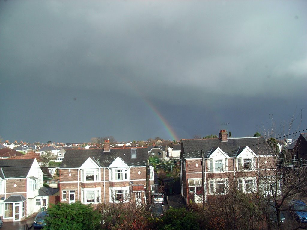 Rooftop rainbow by selliott