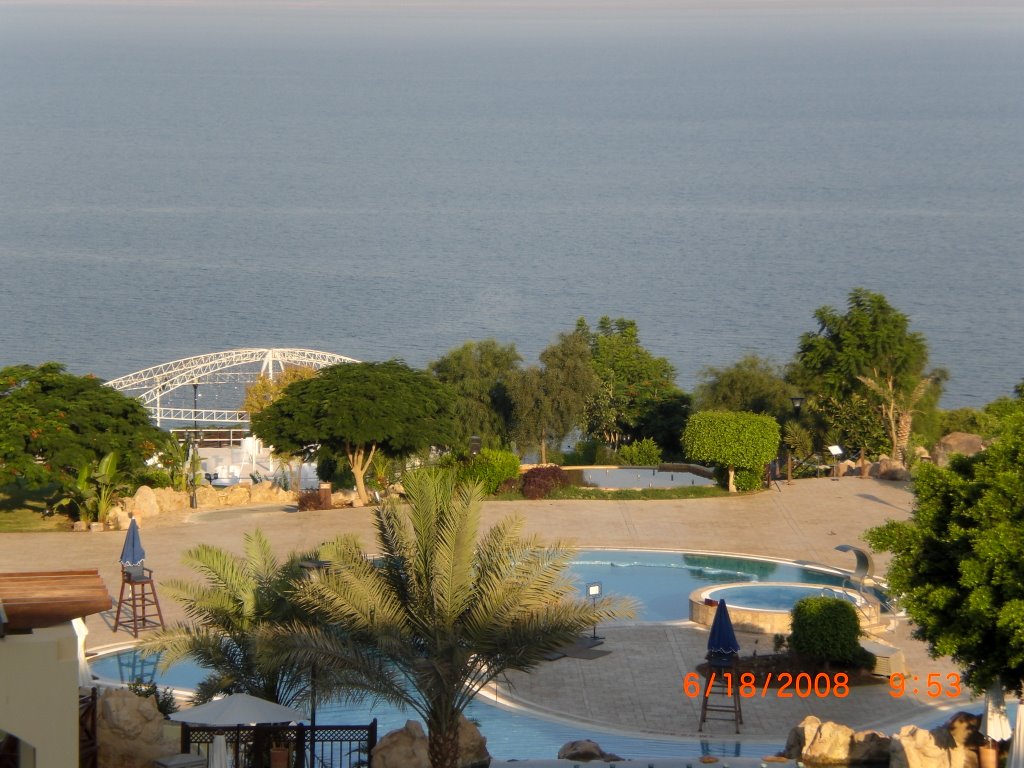 DEAD SEA VIEW FROM MY SUIT AT MARIOT JORDAN by DJMETYEZ