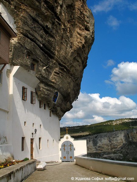 Orthodox rock monastery, Chufut-Kale, Crimea by soffja