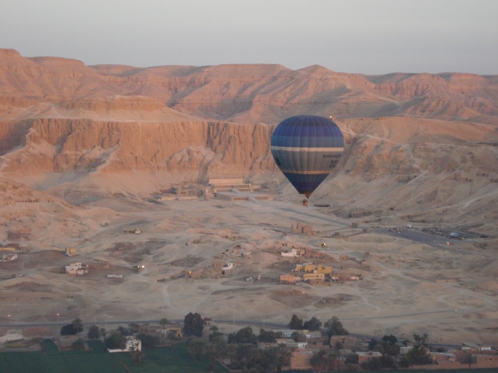 Theban Mountain & Balloon (Luxor, Egypt) by David Rull