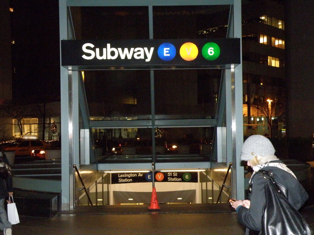 The Subway Station At Lexington Avenue, & East 53 Street, New York City, USA. by MrNAASSIR