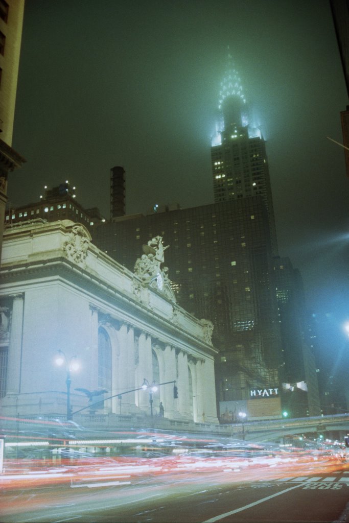 Grand Central and Chrysler on a rainy night by Peter Rabbit little …