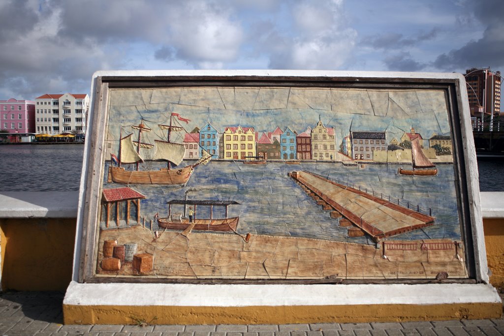 Plaza Brion, Willemstad, Curaçao, Nederlandse Antillen by Hans Sterkendries