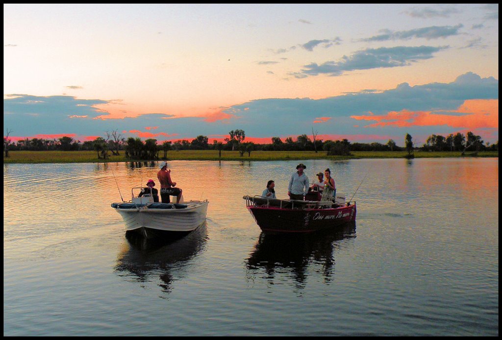 Boats at sunset...© by leo1383 by leo1383