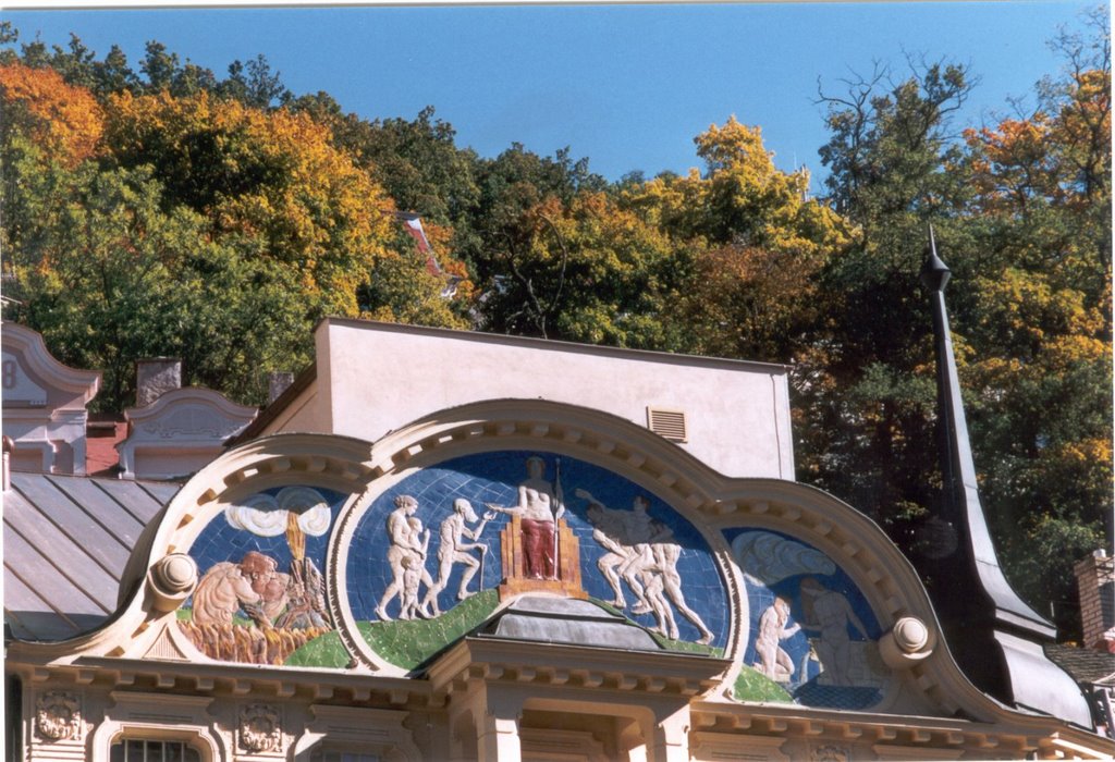 Karlovy Vary Mlynské Nabrezi View East Jugendstil by txllxt TxllxT