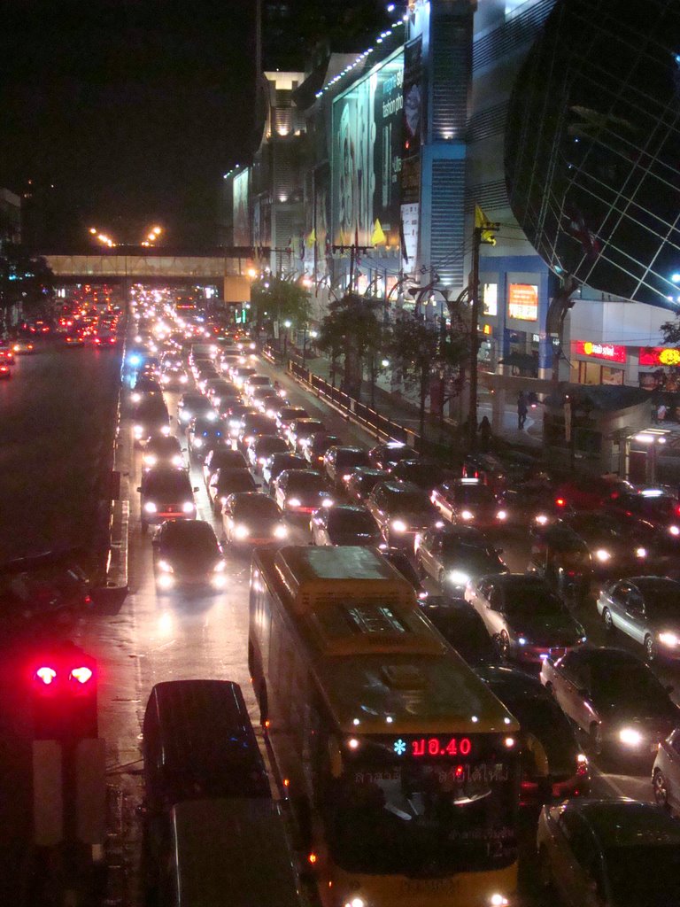 Traffic jam in bkk am by Aleksej Magdic