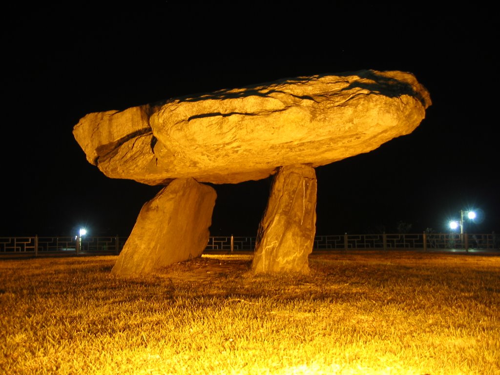 Dolmen, night view (강화고인돌 야경) by Seok-Won Lee