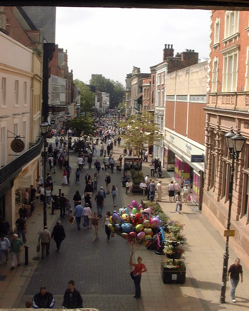 Lincoln High Street from the Guildhall in Stonebow by oldlincolnian