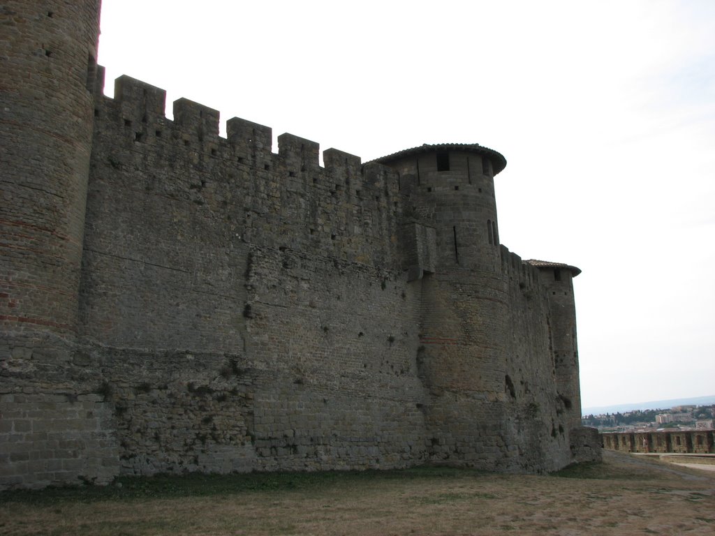 Détails des remparts de Carcassonne - Fondations Romaines by DESRENTES ERIC