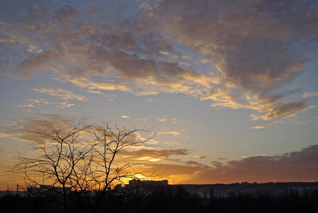 Sunset from my window by augomol