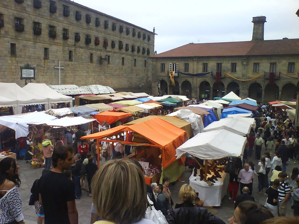 Mercado Medieval en la Plaza de la Quintana-Santiago de Compostela by maria xosé