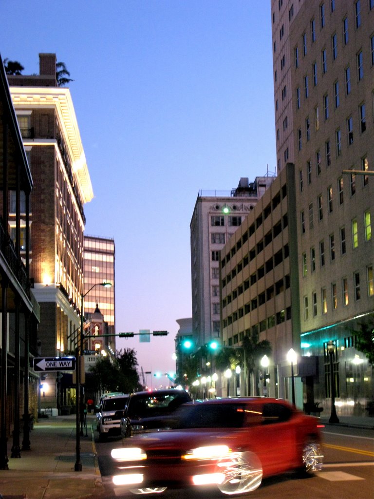 Mobile Downtown at dusk 2 by Zefhar