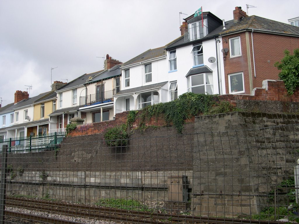 Alexandra terrace teignmouth from quay by tidders