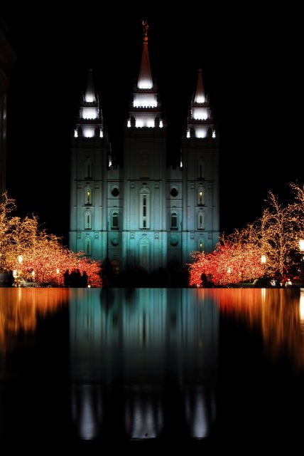 Reflection of Salt Lake LDS Temple by Ben Steiner