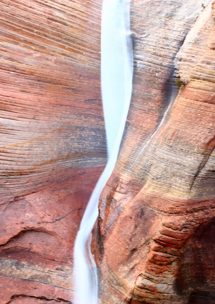 Waterfall from Thunderstorm, Zion National Park, Utah by Doug Best