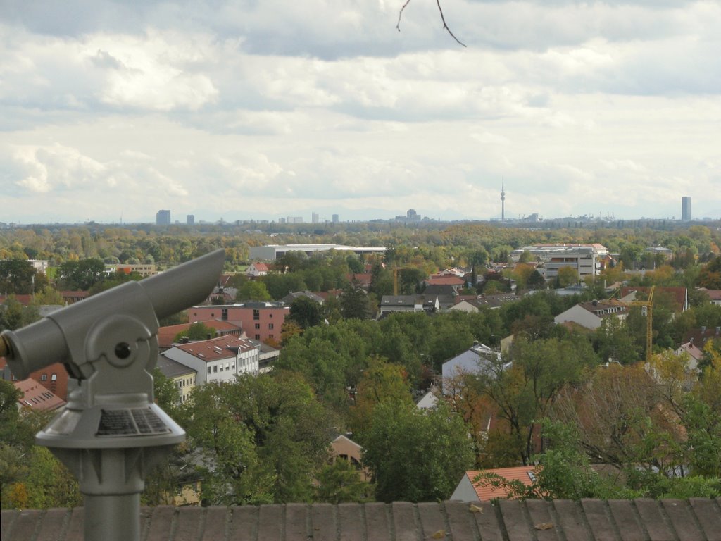 Blick vom Schloß Dachau bis München by WaGis