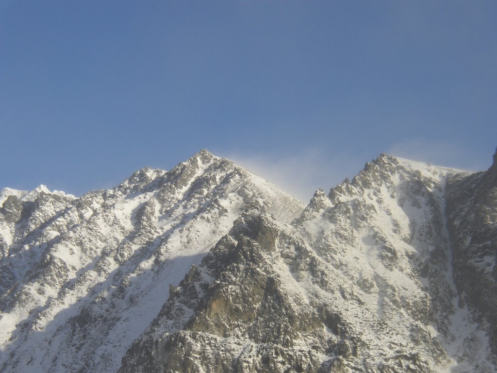 Mountains from Popradske Pleso in December windy day. by DXT 1