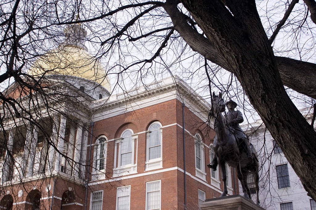 State House and General Hooker Statue by waynebrink