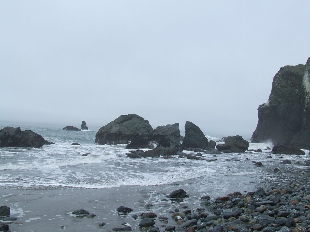 Mile Rock Beach Ocean by Bret Marr