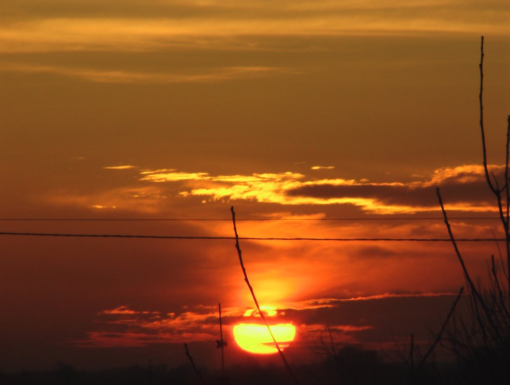 December sunset by Vyacheslav Loginov