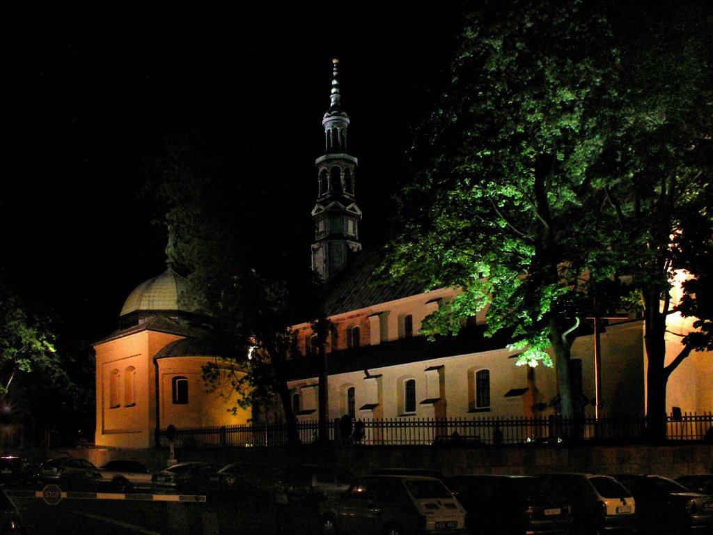 Kielce nocą, Bazylika by Bokiel