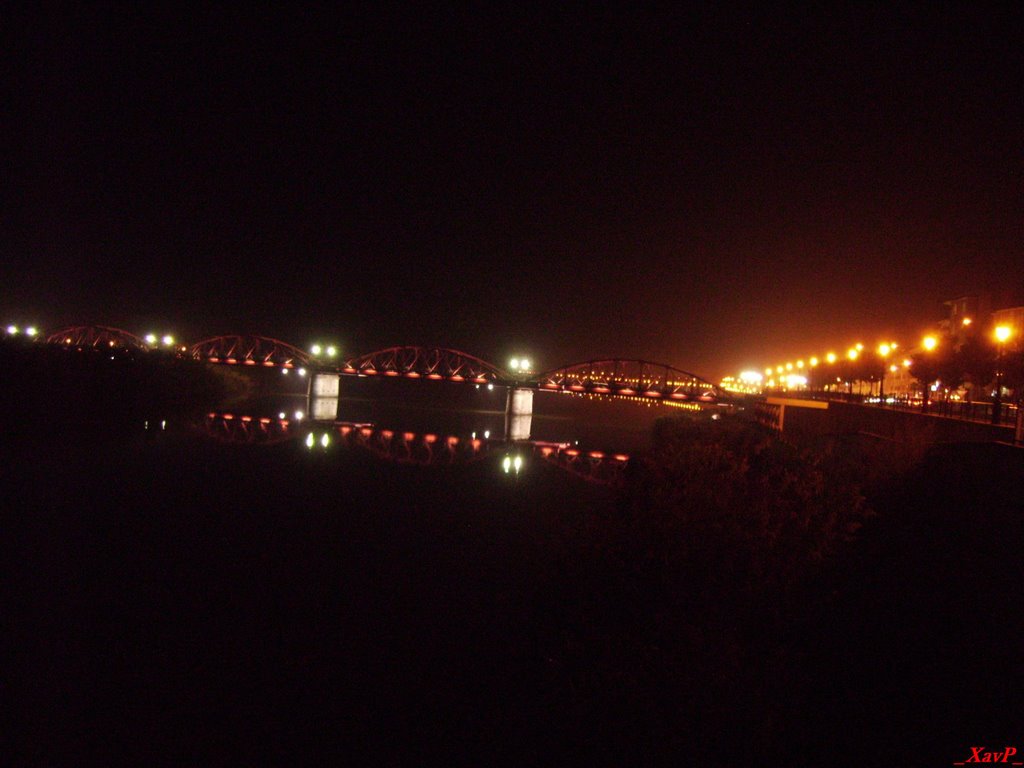 Ribera del Tajo e iluminacion puente Reina Sofia by _XavP_