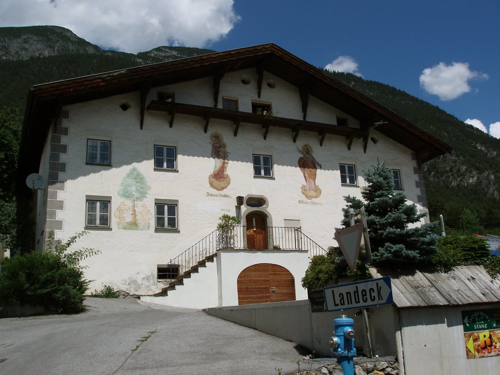 Stanz bei landeck - Haus von Barockbaumeister Jakob Prandtauer (1660 bis 1727). by J. Sneijders.