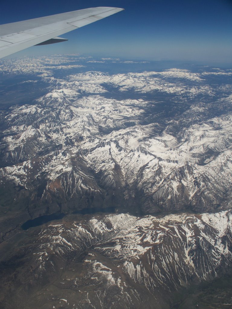 Aerial view of Sierra Nevada Mountains & Yosemite National Park, looking south (6-2008) by Ken Badgley