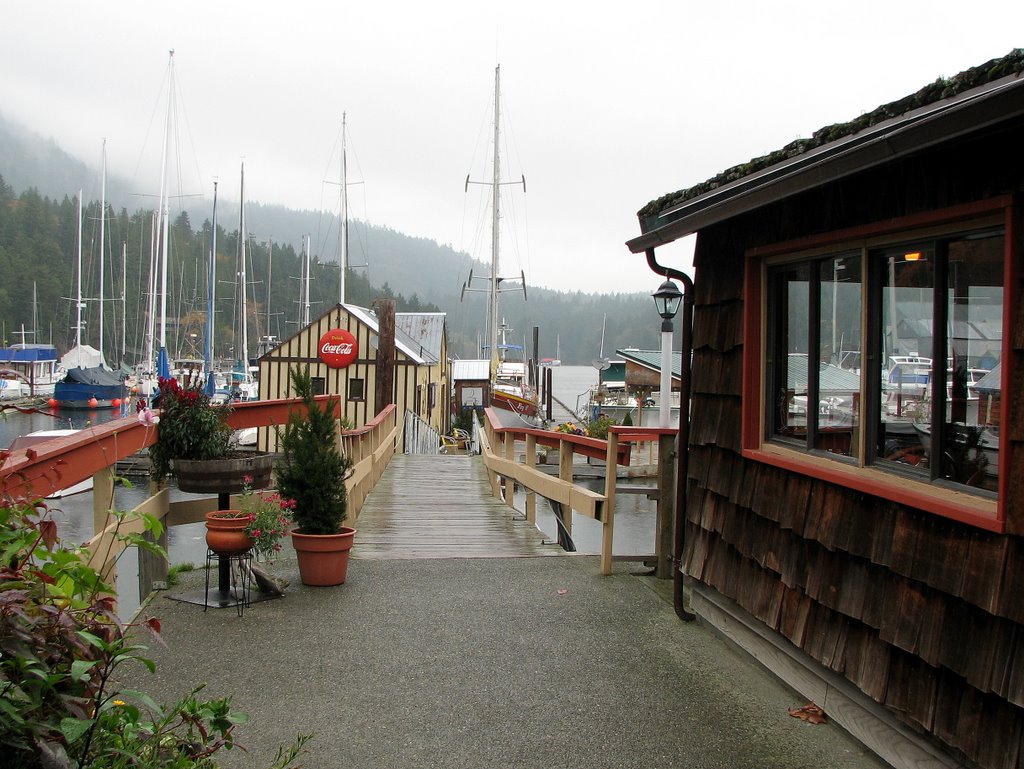 Genoa Bay marina as seen from the restaurant onshore by frtzw906