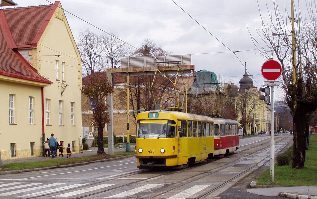 Tram on Hviezdoslavova street by s_shugarov