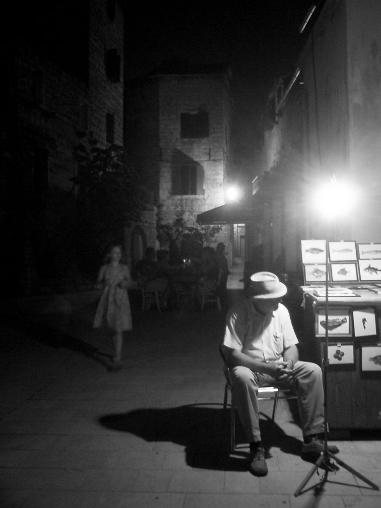 Starigrad, old man and child by sara.meraviglia