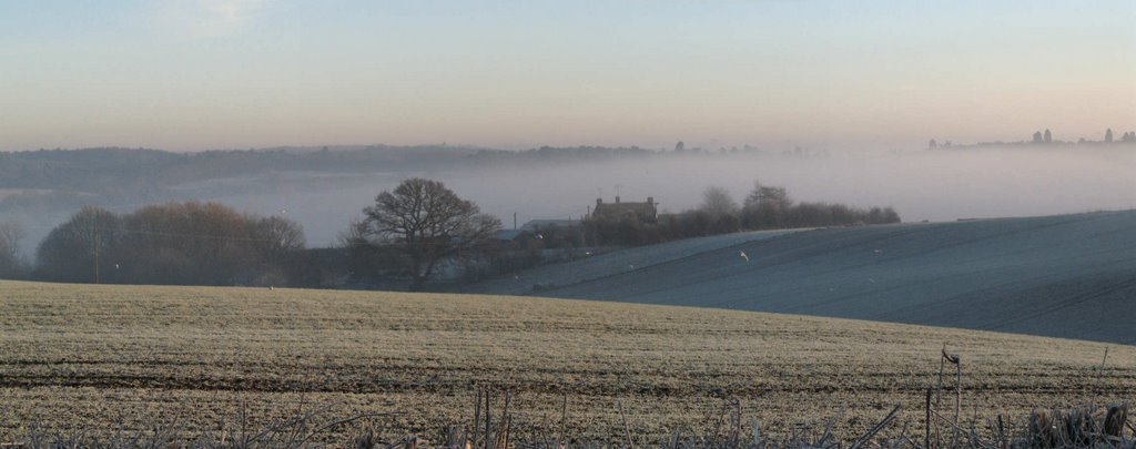 Frost and fields 1 by Matthew Winn