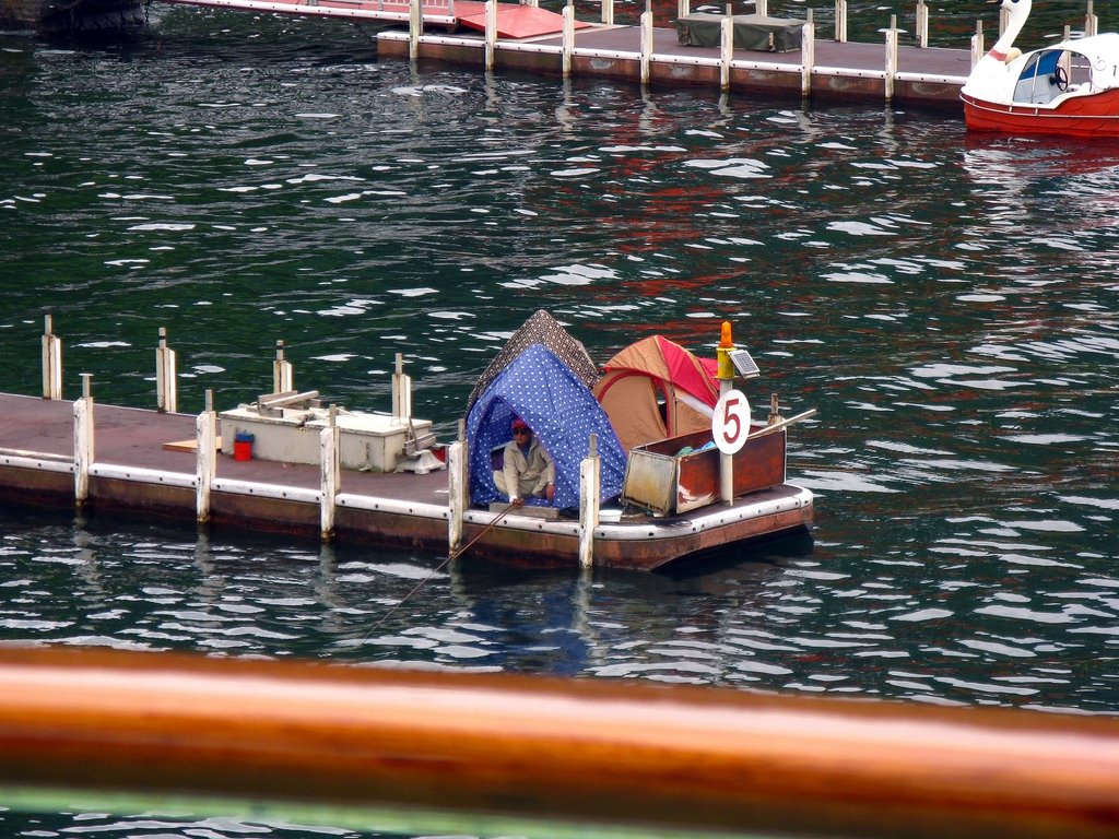 Lake Ashi - Fishing Tents by BryanM63