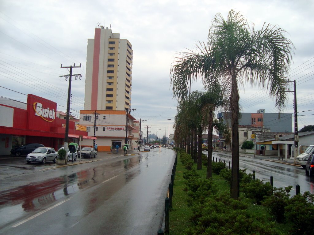 DIA DE CHUVA NA AV LUIZ DE CAMÕES by leonir angelo lunardi