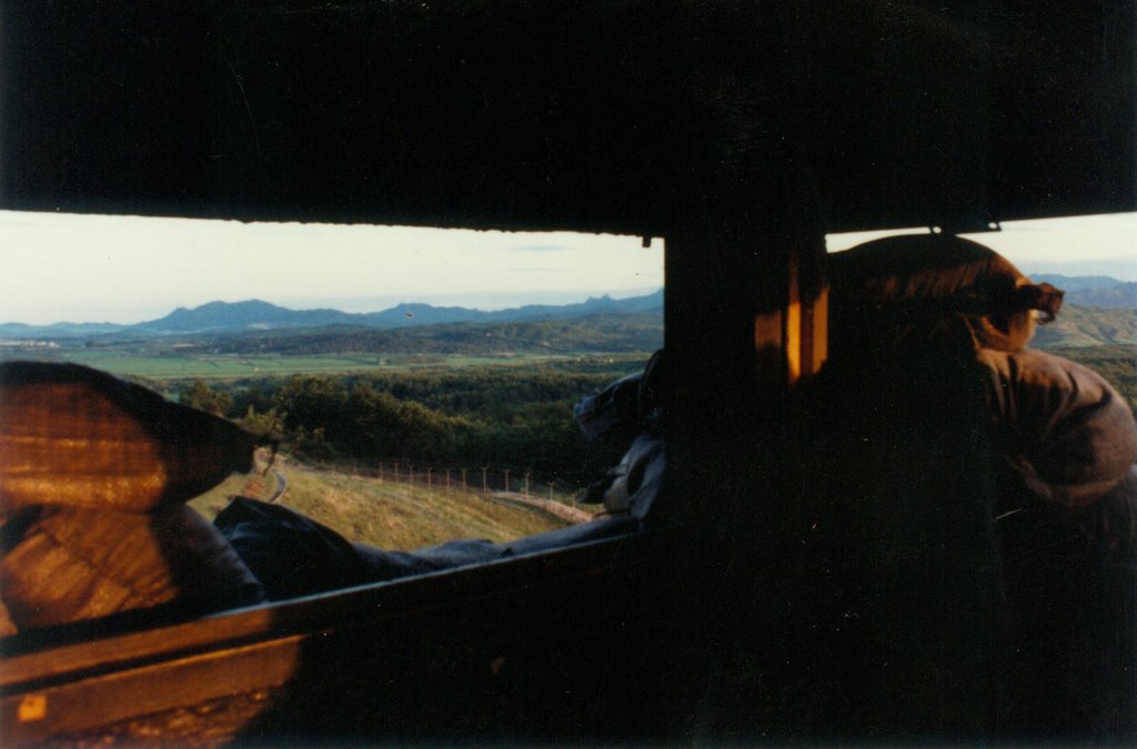 Looking Through a Bunker at GP Oullette, NW into N. Korea; Summer 1988 by resmith63