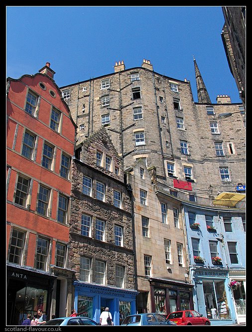 Medieval buildings, Victoria Street, Edinburgh, Scotland by scotlandflavour